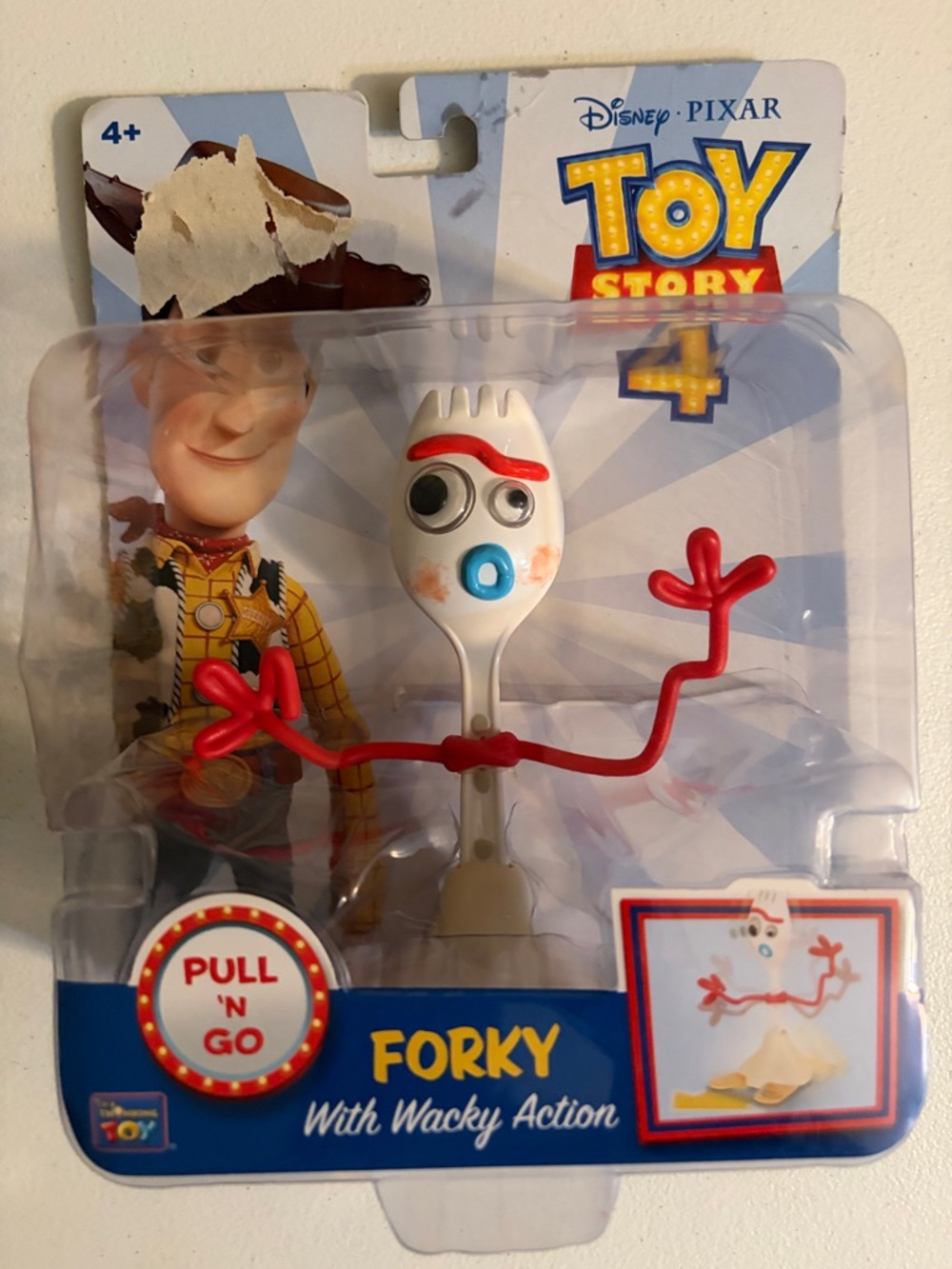 NWT Toy Story 4 Forky Figure - White and Red